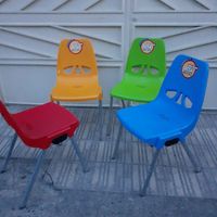 صندلی  پلاستیکی مشکی قرمز|صندلی و نیمکت|تهران, افسریه|دیوار