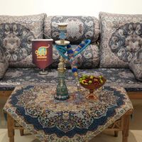 شاهنشین طوسی براق بته روشن|پشتی|تهران, مینا|دیوار