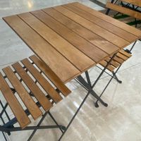 میزوصندلی 2نفره چوبی موتی تارنو ایکیا ضمانت دار|میز و صندلی غذاخوری|تهران, شوش|دیوار