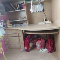 تخت کمد وکشو و میز تحریر نوجوان کمجا ام دی اف ترک|تخت و سرویس خواب|تهران, دهکده المپیک|دیوار