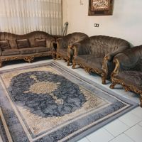 مبلمان 7نفره همراه 3تا میز و3عددکوسن|مبلمان خانگی و میز عسلی|تهران, امام حسین(ع)|دیوار