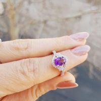 انگشتر زنانه آمیتیس یاقوت عقیق|جواهرات|تهران, چهارصد دستگاه|دیوار