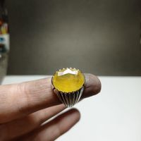 انگشتر نقره یاقوت زرد آفرریقایی طبیعی|جواهرات|تهران, امامزاده حسن(ع)|دیوار