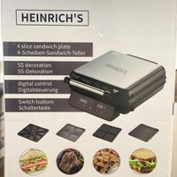 ساندویچ ساز  sandwich maker Heinrich hm0033|اجاق گاز و لوازم برقی پخت‌وپز|تهران, جردن|دیوار