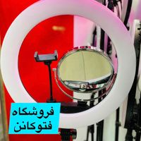 رینگلایت ۹۶ وات حرفه ای دارای نمایشگر و کیف|دوربین عکاسی و فیلم‌برداری|تهران, بازار|دیوار