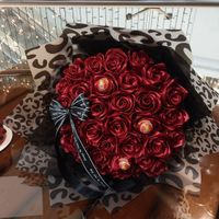 دسته گل روبانی، پروانه چراغدار وکیک|گل مصنوعی|مشهد, ۱۷ شهریور|دیوار