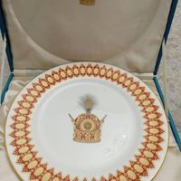 بشقاب عتیقه یادبود پهلوی|کلکسیون اشیاء عتیقه|تهران, نیاوران|دیوار
