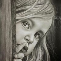 آموزش نقاشی سیاه قلم به سبک هایپررئال|خدمات آموزشی|مشهد, کوه سنگی|دیوار