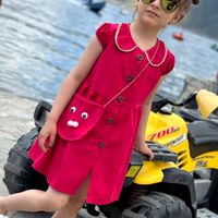 ست سارافون کیف لینن دخترانه بچگانه کودک پیراهن|کفش و لباس بچه|تهران, دبستان|دیوار