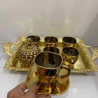 فنجان و نعلبکی طلایی|ظروف سرو و پذیرایی|اصفهان, احمدآباد|دیوار