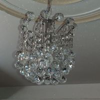 دوعدد لوستر کریستال کوچیک و بزرگ|لوستر و چراغ آویز|تهران, ابوذر (منطقه ۱۵)|دیوار