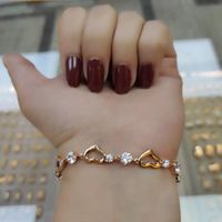 دستبند نگیندار قلبی ژوپینگ ابکاری طلا رنگ ثابت|بدلیجات|تهران, طیب|دیوار