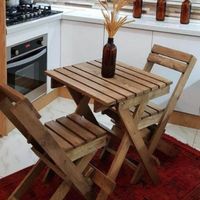 میز و صندلی چوبی تاشو شرکتی مدل کم جا غذاخوری|میز و صندلی غذاخوری|تهران, نواب|دیوار