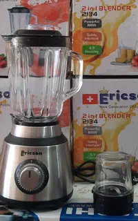 مخلوط کن 2کاره با آسیاب مارک ERICSON آبمیوه گیری