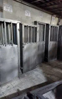 درب انباری حیاط دولنگه نفررو  cnc درب اهنی انباری