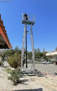 اجاره بالابر دو نفر بالان صنعت بجای جرثقیل داربست