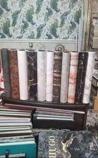 برچسب کابینت،کاغذ دیواری،پرده