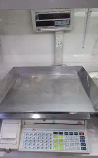عطیقه ترازو پرینتردار کارکرده قدیمی محک باسکول//