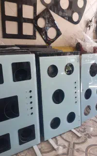 شیشه اجاق گاز رومیزی۸میل سفید ومشکی سکوریت