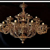 لوستر برنزکریستال تولیدعمده برنزی لوستر