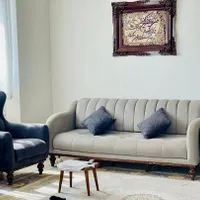 ست مبل هشت نفره رنگ خیلی شیک با چهار عدد عسلی