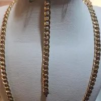 گردنی و دستبند ست کارتیر کلاسیک بدون اجرت