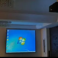 ویدئو پرژکتور همراه با پرده و پایه و سیم کشی کامل