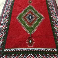 روفرشی طرح گبه گلیم و ابریشم زرک دار