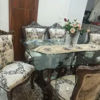 مبل ۹ نفره استیل و ۶نفره ناهار خوری از چوب راش|مبلمان خانگی و میز عسلی|تهران, حکیمیه|دیوار