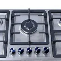 اجاق‌گاز رومیزی ۵شعله صفحه استیل