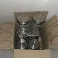 شیشه یا بانکه حبوبات در استیل