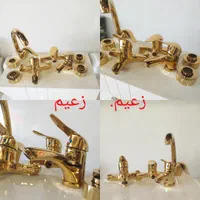 ست ۴ عدد شیرالات طلایی مغزی بزرک شیر با گارانتی