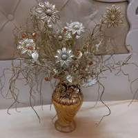 گل به همراه گلدان|گل مصنوعی|ساوه, |دیوار