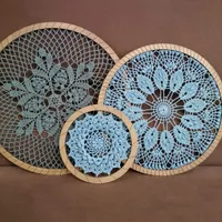 دیوارکوب قلاب بافی وماندالابافی|صنایع دستی و سایر لوازم تزئینی|تهران, تجریش|دیوار