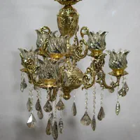 لوستر ۶شعله طلایی آناهیتا سایز بزرگ