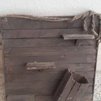 شلف چوبی قهوه ای