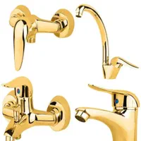 شیرالات طلایی رنگ ثابت