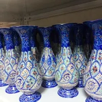 گلدان و بشقاب میناکاری (زی ر ق ی م ت ) جمع آوری|صنایع دستی و سایر لوازم تزئینی|اصفهان, خلجا|دیوار