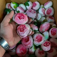 سر گل پیونی مصنوعی(بزرگ و کوچیک)
