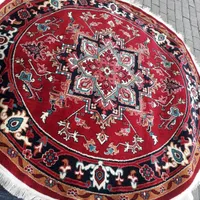 فرش هریس۵۰۰ شانه گرد دایره۲×۲ ست کامل