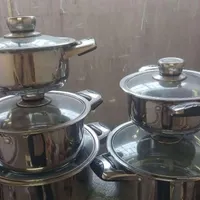 سرویس ظروف 12 پارچه استیل|ظروف پخت‌وپز|تهران, آبشار|دیوار