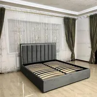 تخت خواب تمام ام دی اف دونفره و یکنفره مدل میلانو|تخت و سرویس خواب|قروه, |دیوار