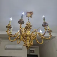 فروش‌و‌‌ خریدار لوستر طلایی و اینه و شمعدان برنزی|لوستر و چراغ آویز|تهران, اکباتان|دیوار