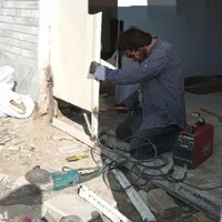 آهنگری.جوشکاری سیار .برش.نصب.پایه کولر و