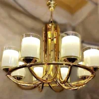 لوستر عصایی ۸شعله صادراتی مدرن