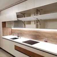 کابینت آشپزخانه سفارشی رنگ چوب (کد۱۳۸۹)