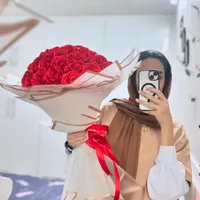دسته گل رز روبانی و پروانه جاودان|گل مصنوعی|برازجان, |دیوار