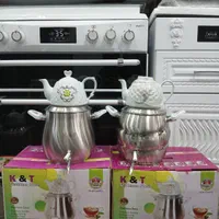 کتری قوری گازی استیل کف چدن