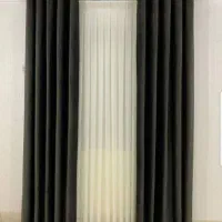 پرده پانچ حریر مخمل کتان تسویه در محل