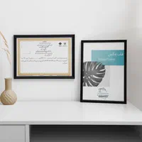 قاب مدرک و تقدیرنامه تابلو